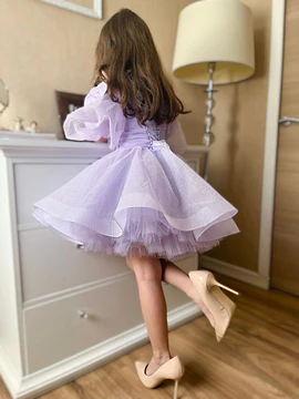 Vestido Lavanda Glitter 
