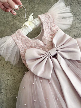Vestido Peonia Palo de Rosa 