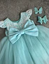 Vestido Encaje color Menta 