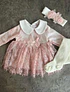 Set Bebe RN Rosa Damasco