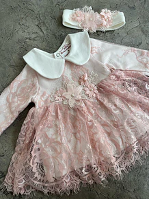 Set Bebe RN Rosa Damasco