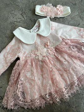 Set Bebe RN Rosa Damasco