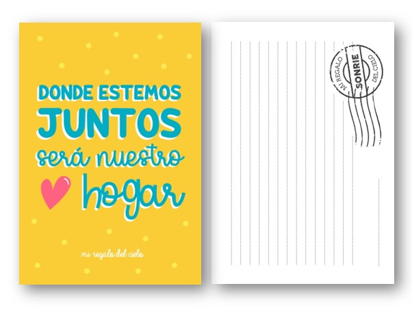 Postal "Juntos"