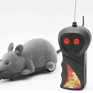 Raton gigante con control y pilas