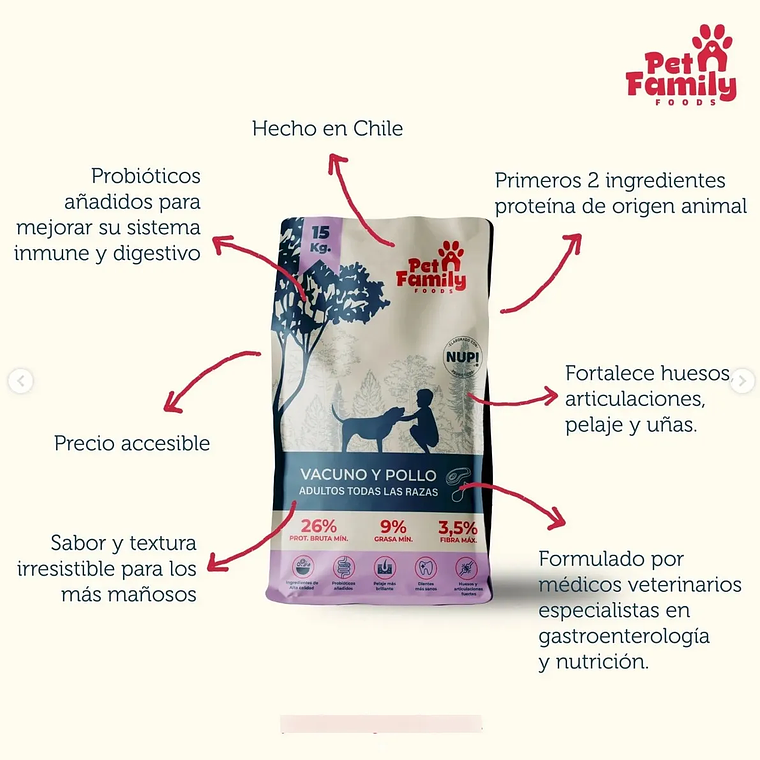 Pet Family Vacuno/pollo adulto todas las razas 4