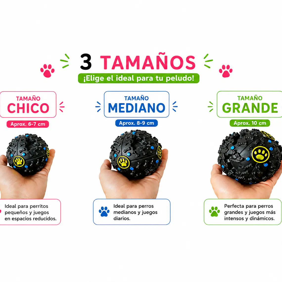 Pelota con fuga de comida  2
