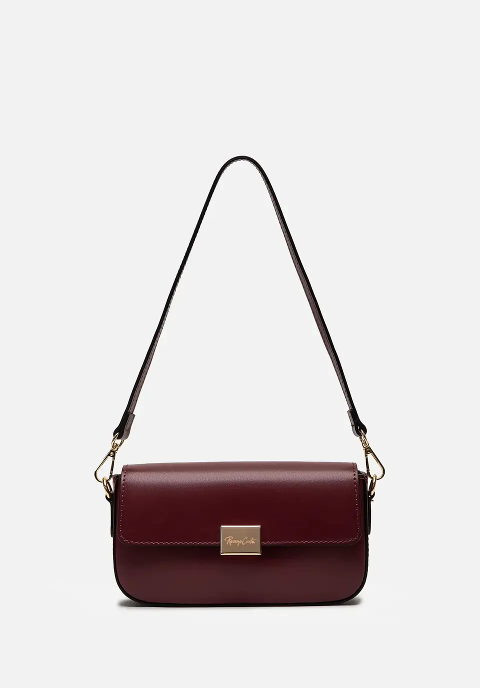 Cartera Studio Baguette en cuero 1