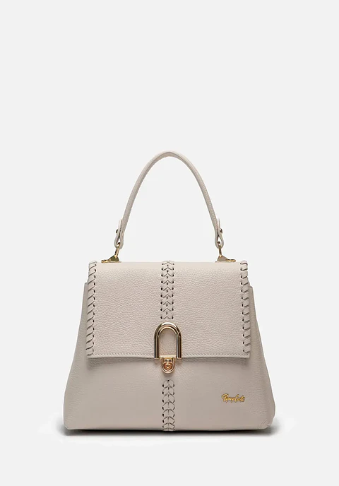 Cartera Espiga Satchel en cuero