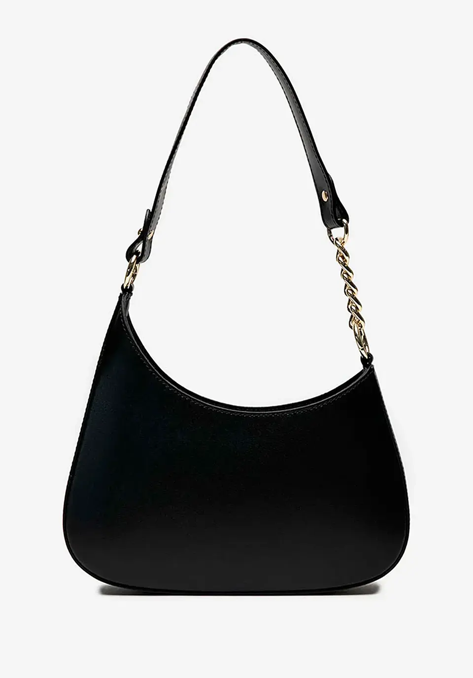 Cartera Hobo en cuero con cadena 2