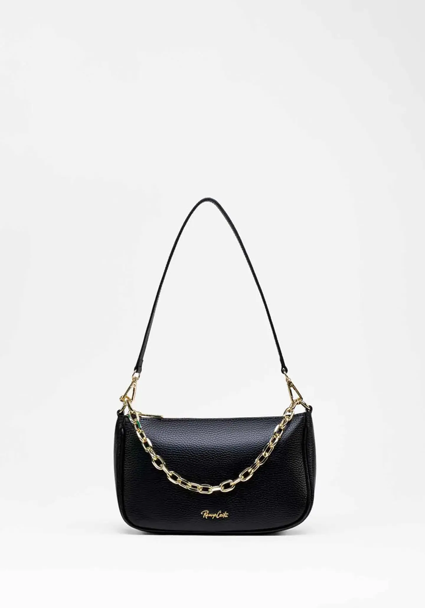 Cartera Nives en cuero con cadena 1