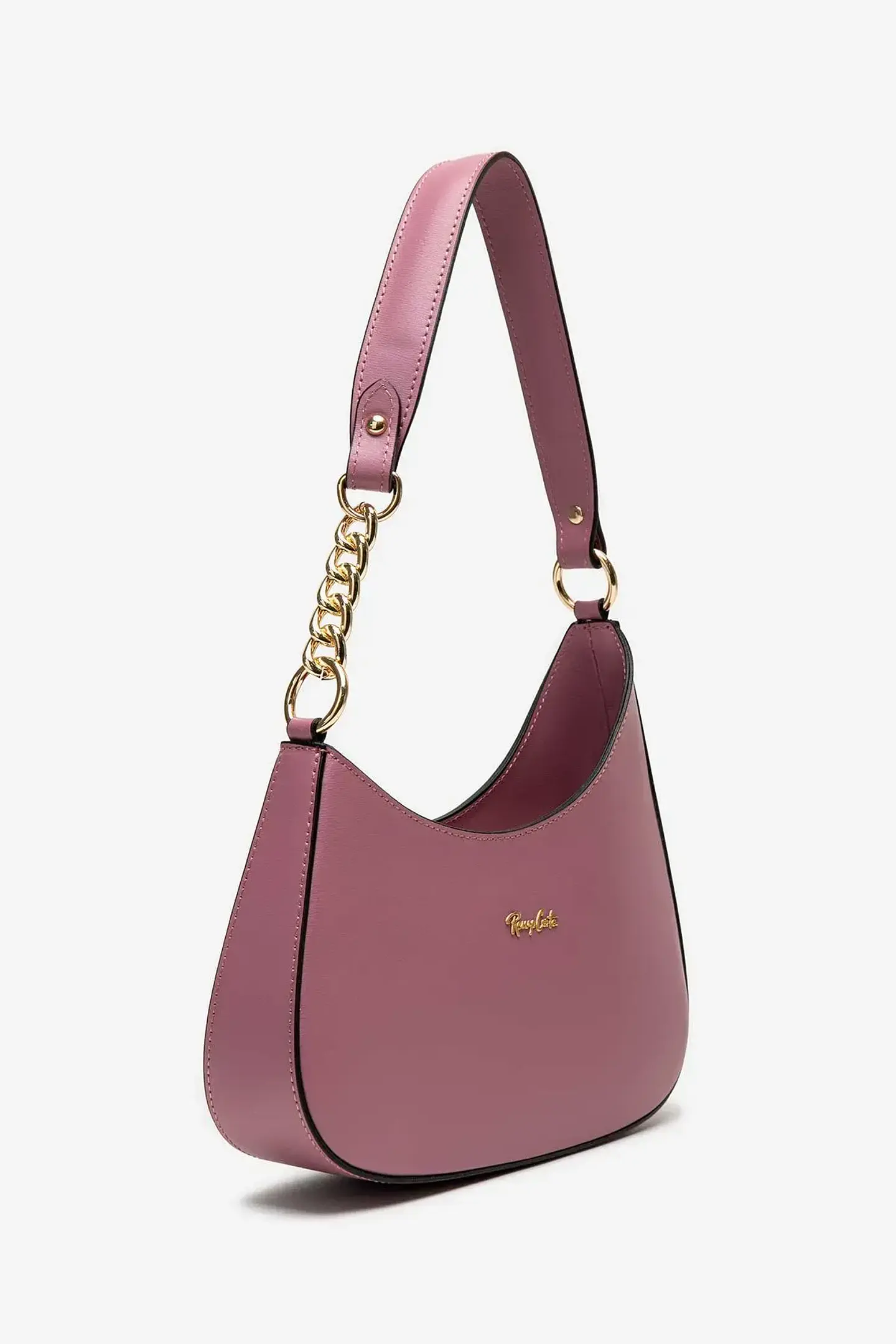 Cartera Hobo en cuero con cadena II 3
