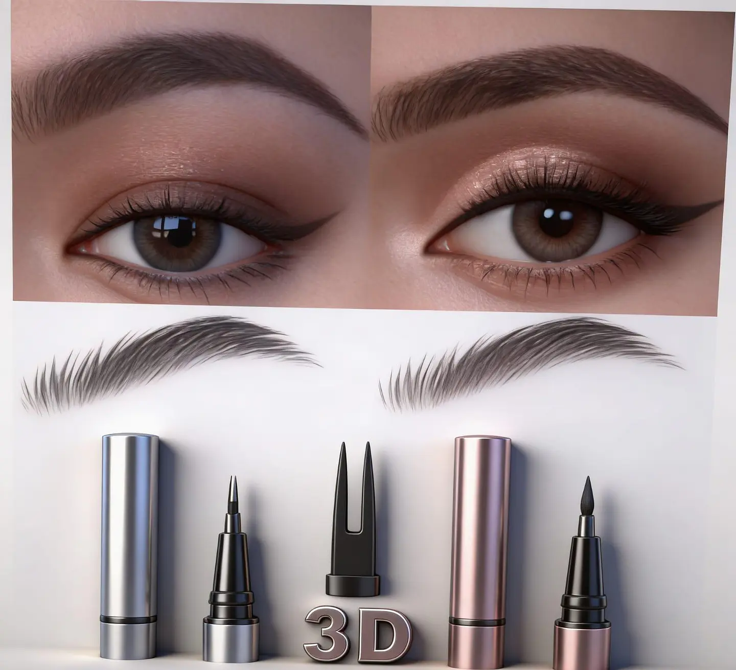 Lápiz de cejas salvaje de 2 puntos 6