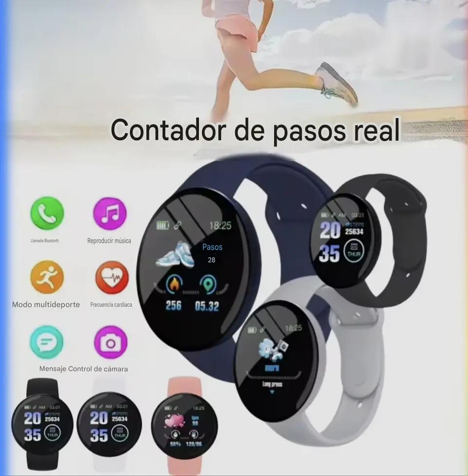 reloj inteligente D18 3