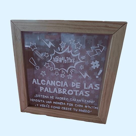 Alcancía de madera personalizada