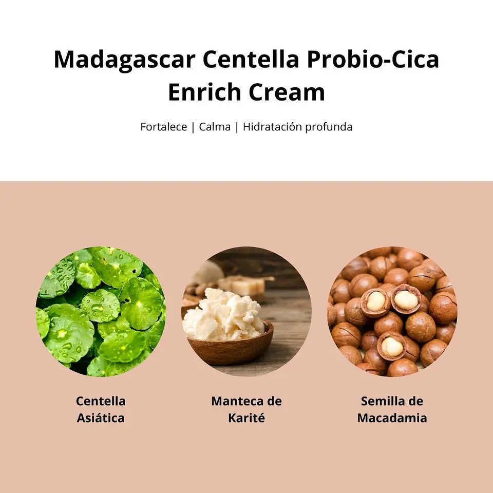 Skin1004 Crema Madagascar Centella Probio-Cica Enrich Cream 50ml 6