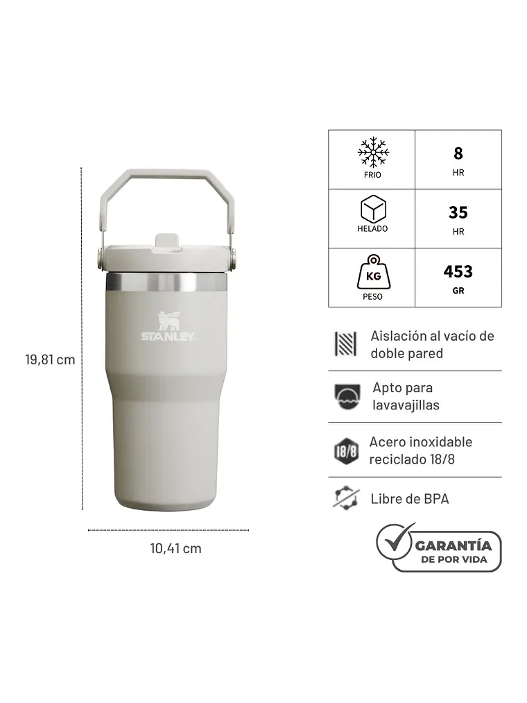 FLIP STRAW TUMBLER 591 ML ASH 2
