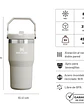 FLIP STRAW TUMBLER 591 ML ASH - Miniatura 2