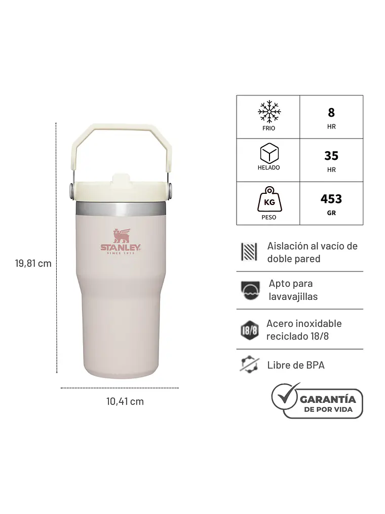 FLIP STRAW TUMBLER 591 ML ROSEQUARTZ 4