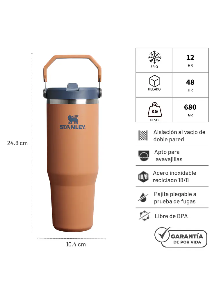 FLIP STRAW TUMBLER TOAST 887 ML 4