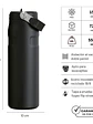 AEROLIGHT FLIP STRAW 710 ML BLACK - Miniatura 4