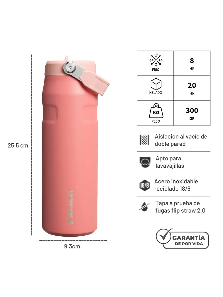 AEROLIGHT FLIP STRAW TERRACOTA 710 ML 2