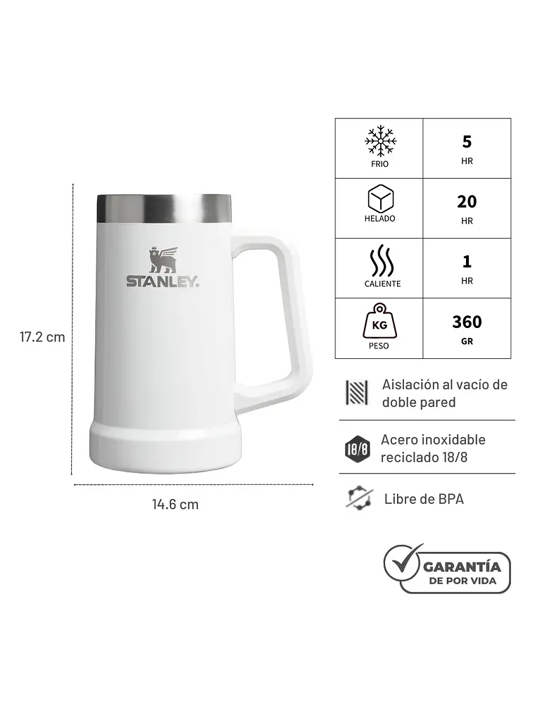BEER STEIN FROST 709 ML 3