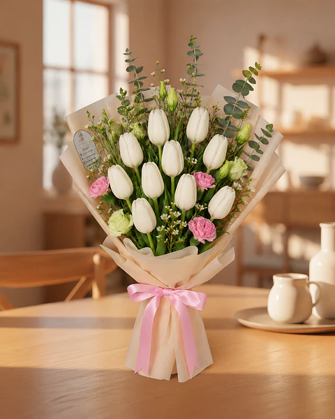 L · 10 tulipanes