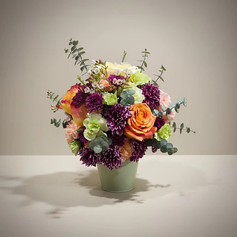 💜 Centro de Mesa Tono Silvestre & Vibrante · Tamaño M