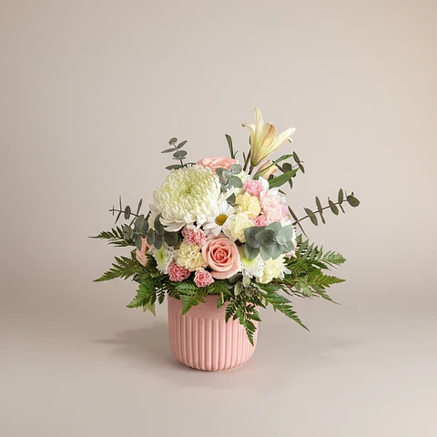 🌸 Centro de Mesa Tono Jardín Clásico · Tamaño L