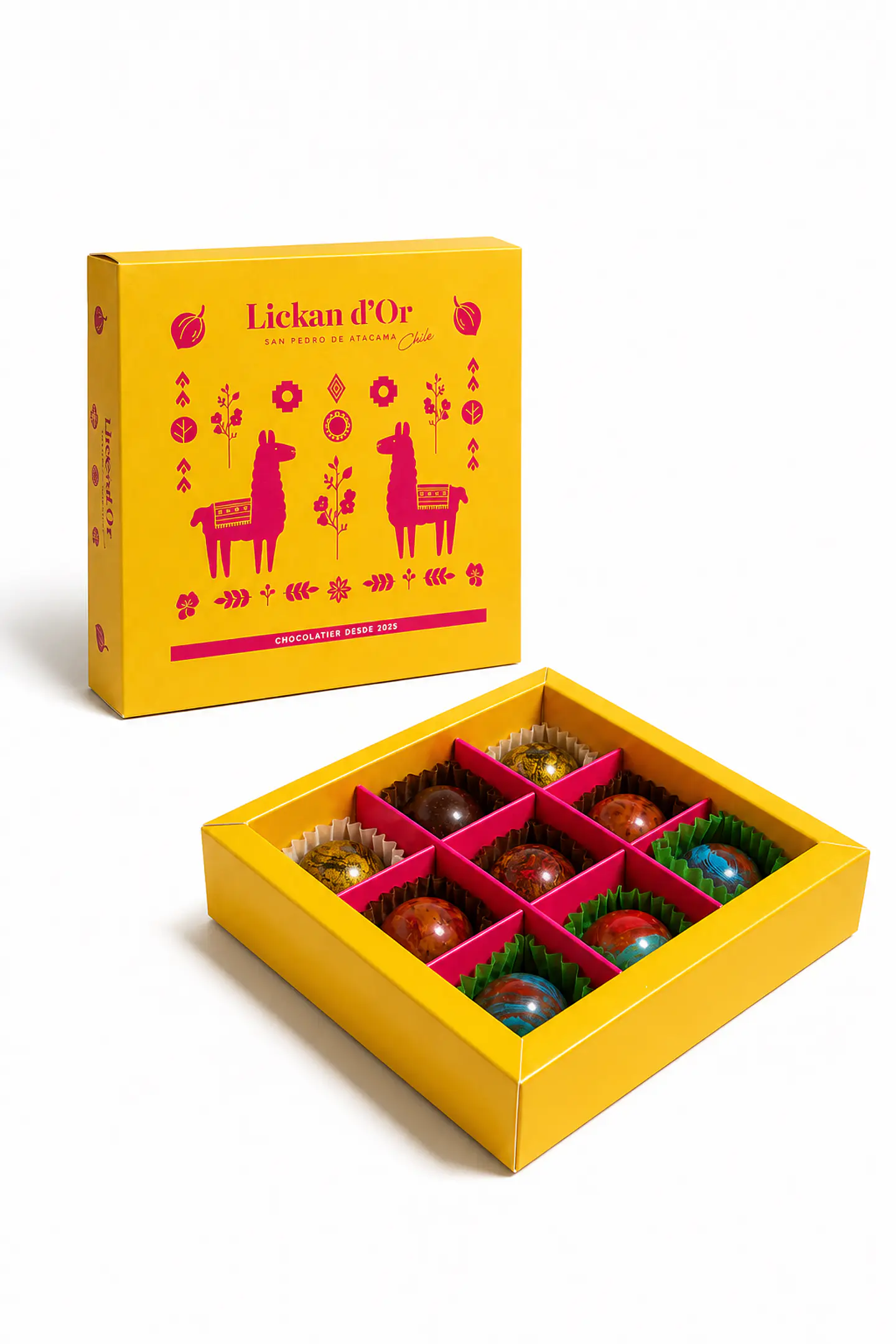 Caja Lickan d'Or (9 bombones) 1