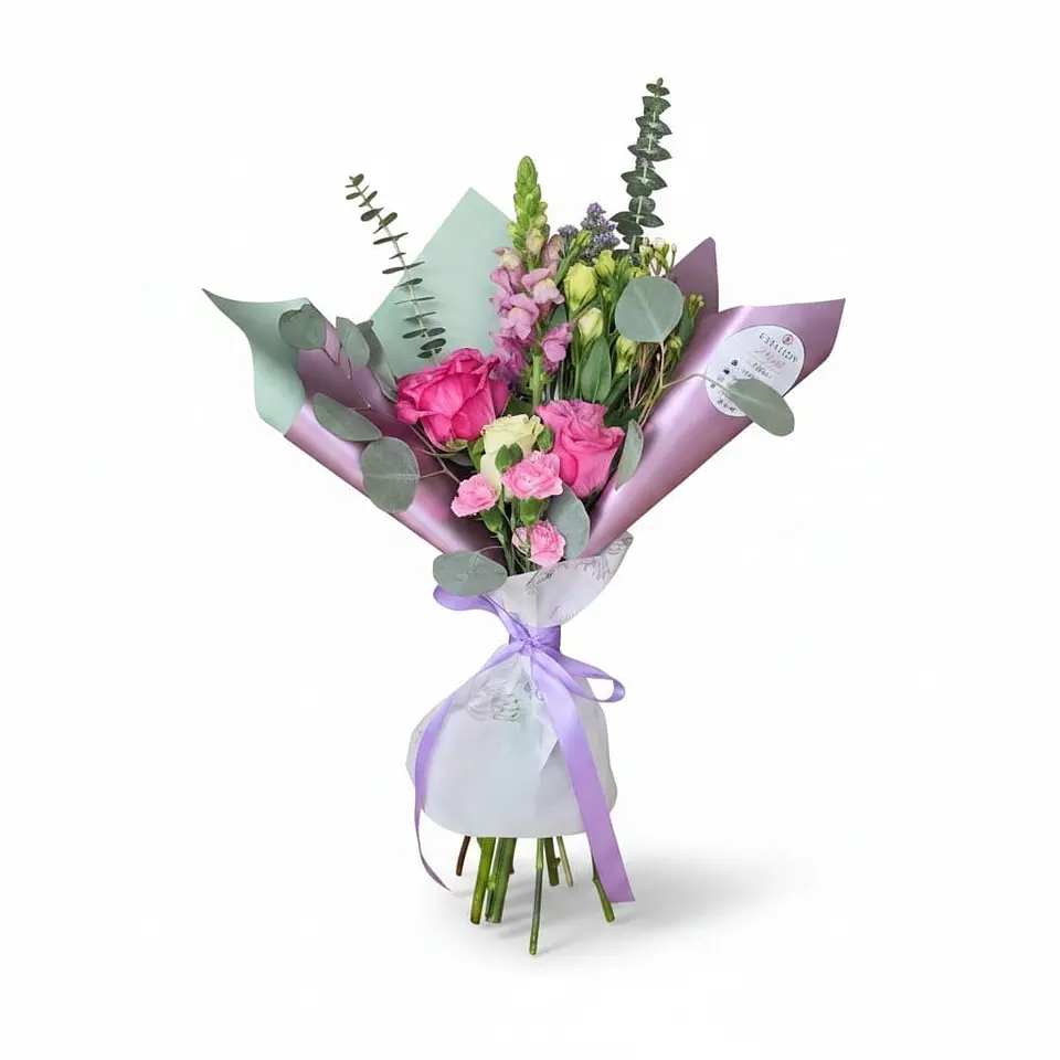 Ramo Mix de colores Lilas, rosas y verdes - Tamaños S 1