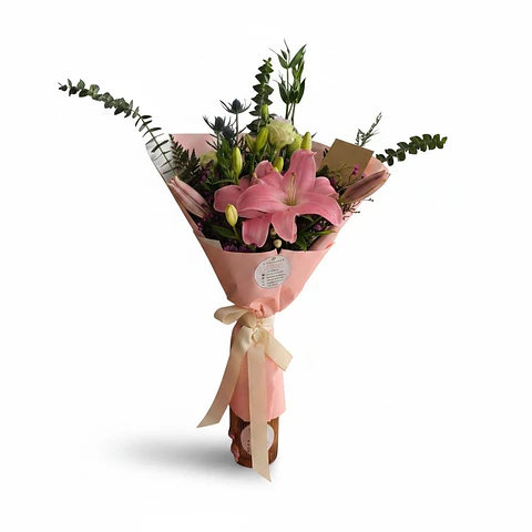 Ramo de Lilium Rosado Pequeño 
