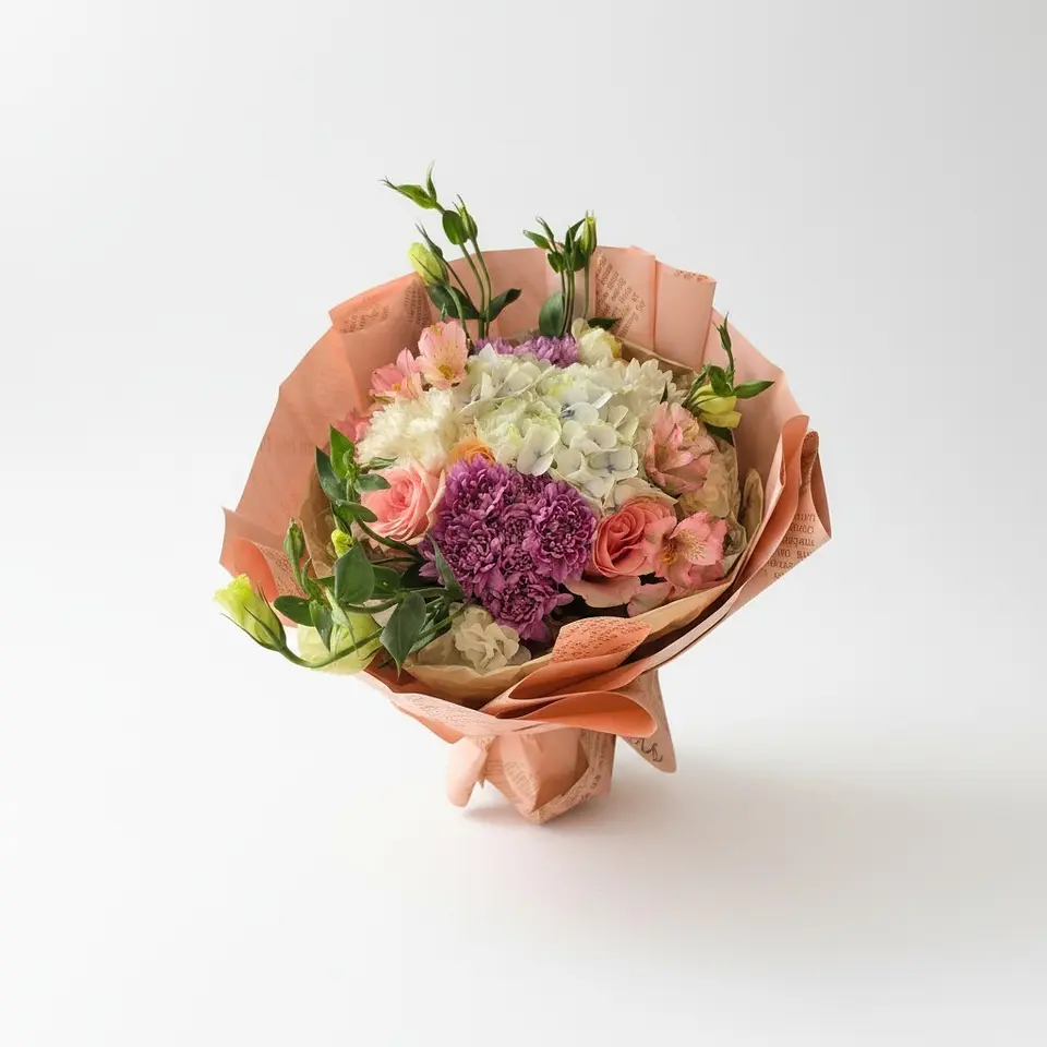 Ramo Circular con Hortensia 3