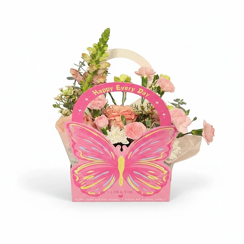 🦋 Cartera Mariposa Color Rosa