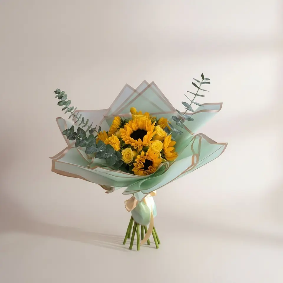 Ramo de Rosas & Girasoles 🌻 1