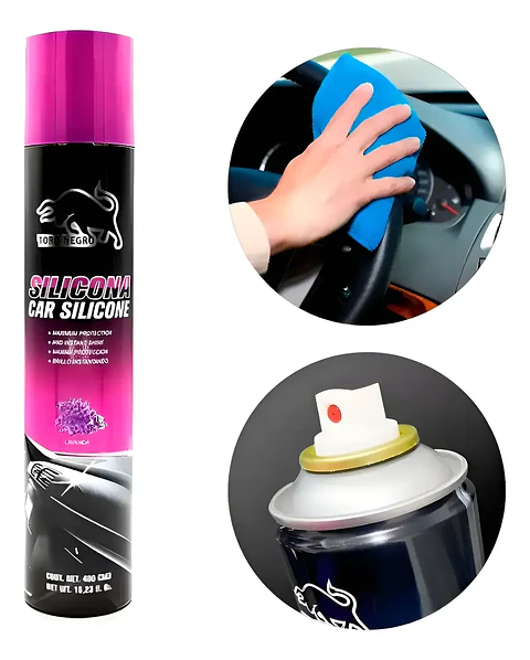 Silicona Limpiador Auto 480cc Limpieza Brillo