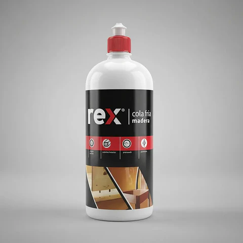 Cola Fría para Madera Rex 1 kg Frasco Dosificador
