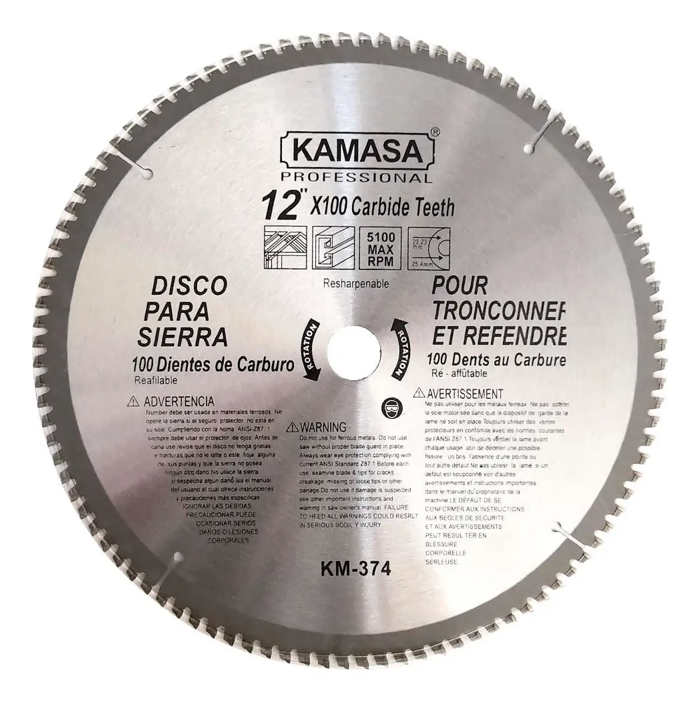 Disco de Sierra Circular 12 Pulgadas 100 Dientes 1