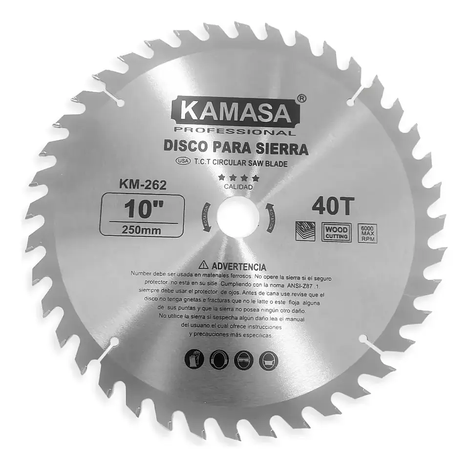 Disco De Sierra Circular 10 Pulgadas 40 Dientes 3