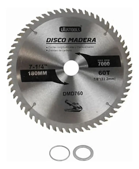 Disco de Sierra Circular 7 Pulgadas 60 Dientes