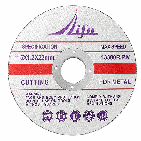 Disco de Corte para Metal 4 1/2" 115 x 1,2 x 22 mm 