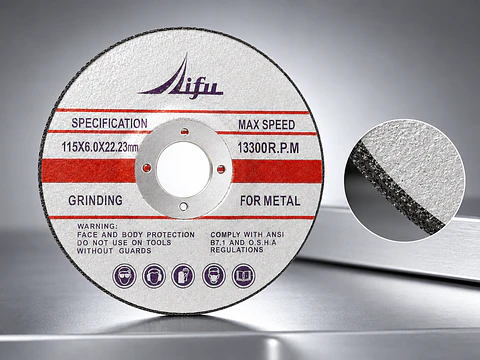 Disco de Desbaste para Metal 4 1/2" 115 x 6,0 x 22,23 mm