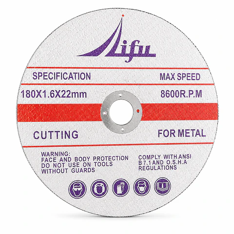 Disco de Corte para Metal 7" 180 x 1,6 x 22 mm