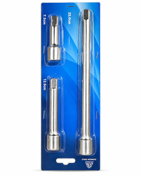 Juego de Extensiones para Dados 3 Piezas 7,5 / 12,5 / 25 cm ZXTOOLS