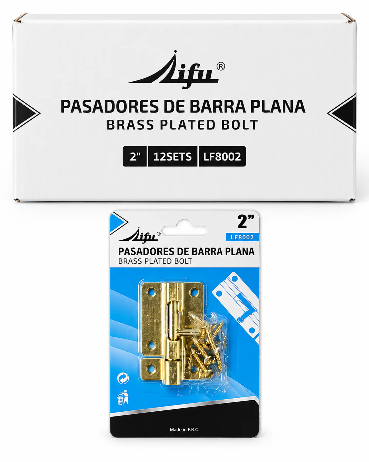 Bisagra Plana Latonada 2 Pulgadas  LF8002 1
