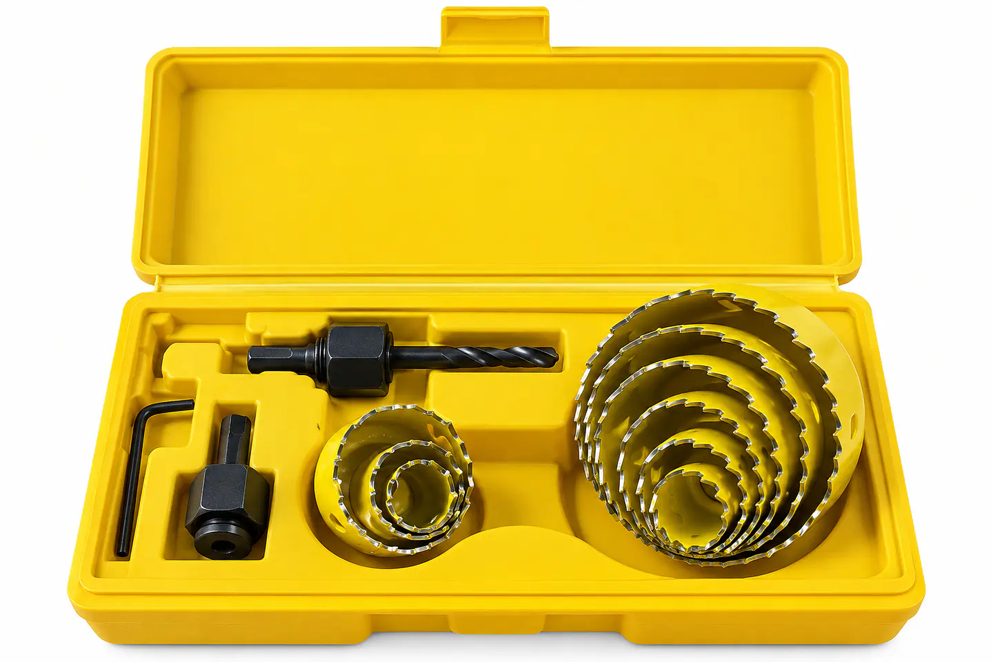 Set de Sierras Copa con Mandriles y Estuche 1