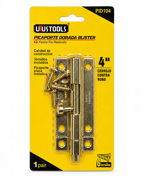Pasador de Seguridad 4 Pulgadas Dorado UIUSTOOLS PID104