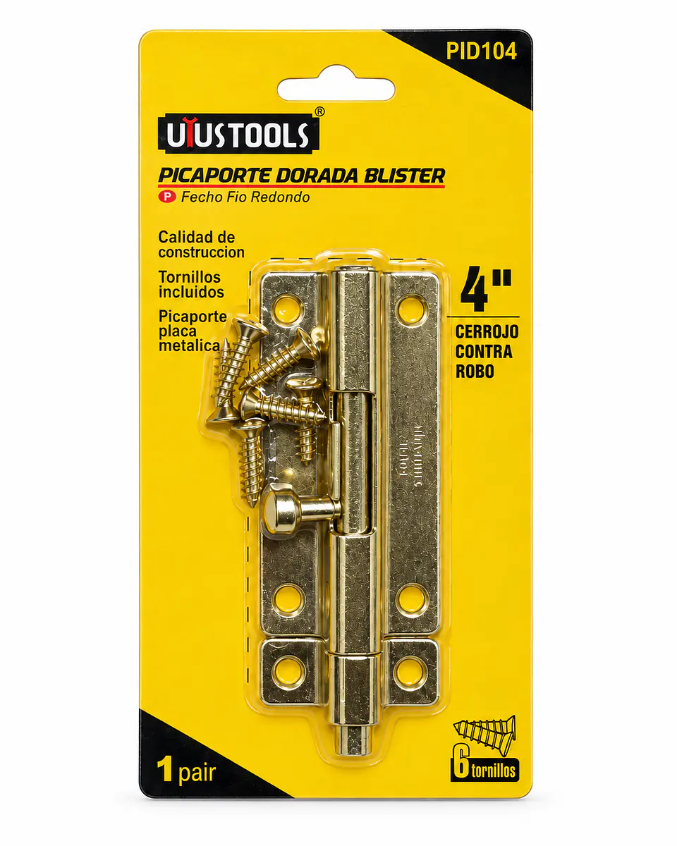 Pasador de Seguridad 4 Pulgadas Dorado UIUSTOOLS PID104 1