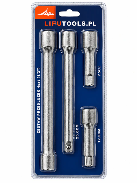 Juego de Extensiones para Dados 1/2 Pulgada Lifu 4 Piezas
