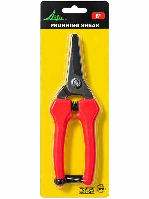 Tijera de Podar Lifu 8 Pulgadas Mango Rojo